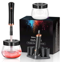 Load image into Gallery viewer, Electric Makeup Brush Cleaner & 20-Piece Brush Set Bundle
