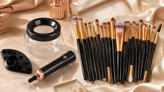 Titina Cosmetics™ Pro Glam Bundle - Makeup Brush Cleaner with 20 Premium Brushes